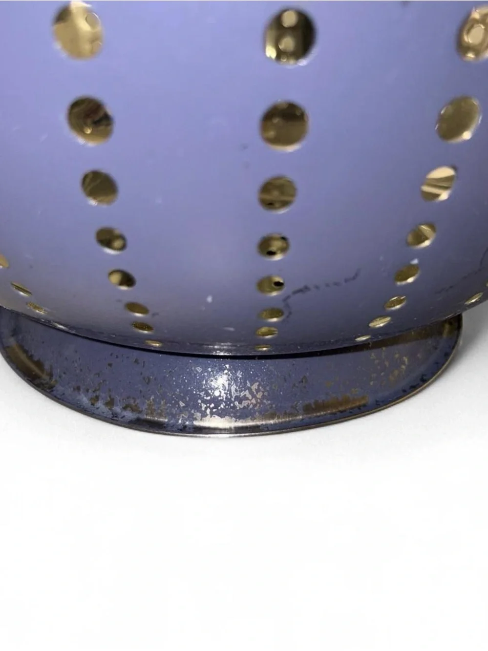 Michael Graves Navy Colander with Gold Handles